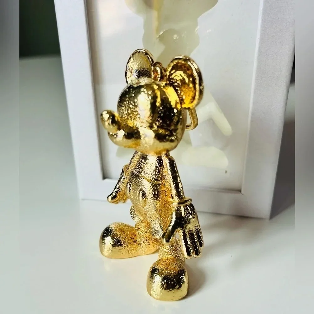 BaubleBar Disney Gold Mickey Mouse Bag Charm Keychain NWT